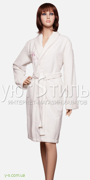 Махровый белый халат BE5030W