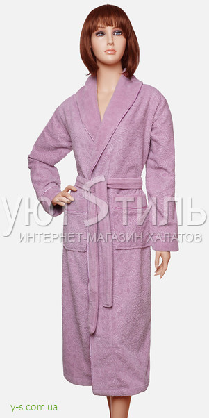 Бамбуковий жіночий халат BE6007 рожевий колір