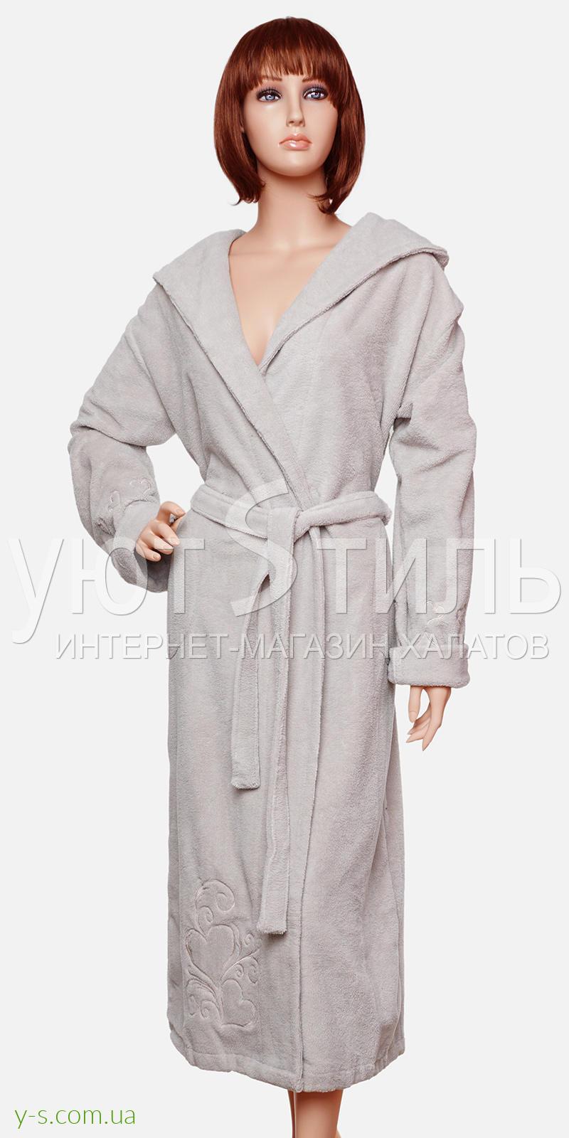 Бамбуковий жіночий халат з капюшоном BE9007