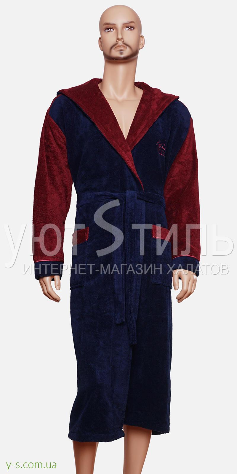 Бамбуковий халат для чоловіків з капюшоном BE9036