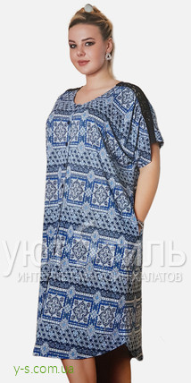 Жіночий літній халат на ґудзиках CN42134