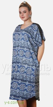 Жіночий літній халат на ґудзиках CN42134