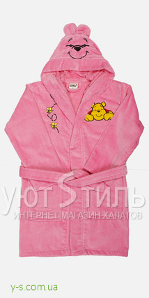 Розовый халат для девочки EU1269