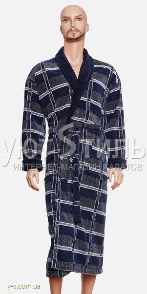 Чоловічий халат з бавовни без капюшона RE2127