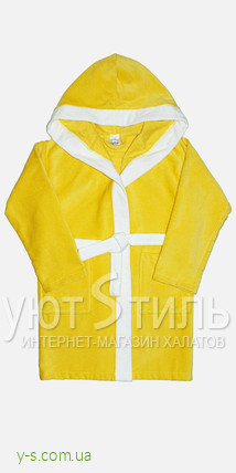 Желтый детский халат WM1315