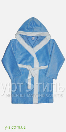 Голубой детский халат WM1316