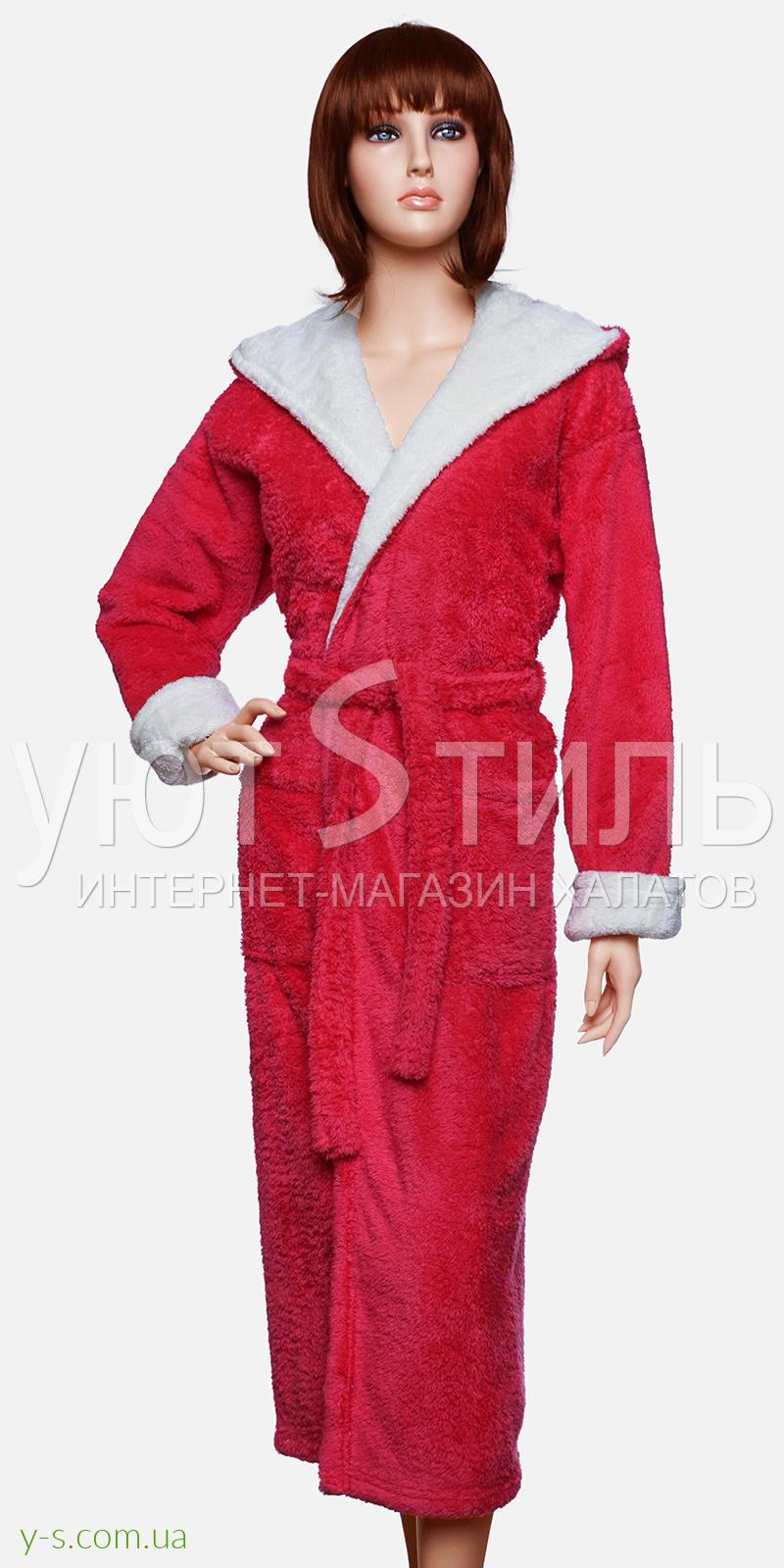 Пушистый женский халат WM1328